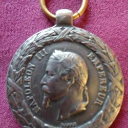 médaille Napoléon III campagne d'Italie repro