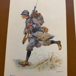 Pochette La Cocarde du Souvenir: Huit petites aquarelles - Les Héroiques Soldats de France