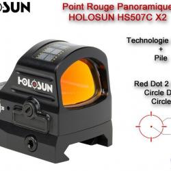 Point Rouge Panoramique HOLOSUN HS507C X2 - Technologie Solaire