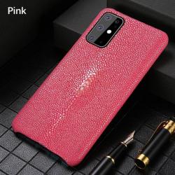 Coque pour Samsung Cuir Raie Galuchat, Couleur: Rose, Smartphone: Galaxy Note 20 Ultra