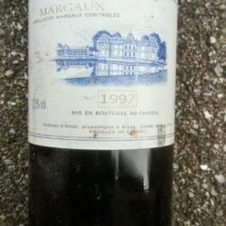 Bouteille de Vin Château d'ARSAC CRU BOURGEOIS MARGAUX 1997 Cadeau Noel Anniversaire