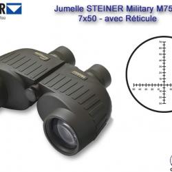 Destokage - Jumelle STEINER Military M750r 7x50 avec Réticule
