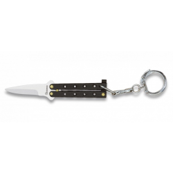 Couteaux balisong porte-clés noir zamak  lame 4 cm 02056-N07