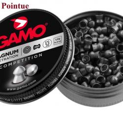 Plombs Gamo « Tête POINTUE » Cal 5.5 mm  Boite de 250  pour arme longue ou de poing