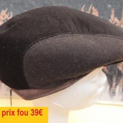 CASQUETTE "MARONE ITALIE"     BOMBÉE VELOUR MARRON PATCHWORK  59     BT813-59