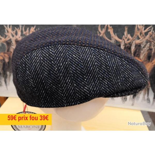 CASQUETTE "MARONE ITALIE"     BOMBE BLEUE  PATCHWORK  60     BT824-60