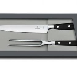 7.7243.2 Jeu de 2 couteaux de cuisine Victorinox Forgés "Grands Maître" forgé