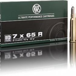 Munitions RWS calibre 7x65R ID Classic 177gr - 11.5 g x20