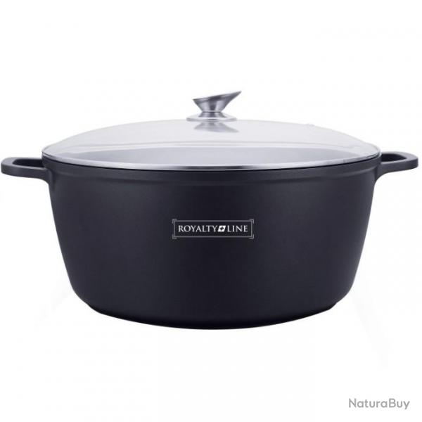 FAITOUT Cocotte en fonte avec couvercle en verre - 40 cm Royalty Line RL-BS40M071