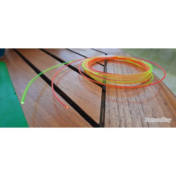 2cm fibre rouge en 2mm de diamtre fluorescente, ultra-flexible.