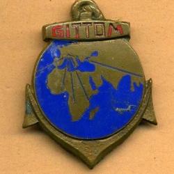 Insigne GITDM  -  Groupement d'Instruction des Troupes de Marine  SANS ATTACHE