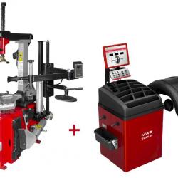 Set démonte-pneu BT300H 3x380V + équilibreuse de roues BB350 220V MW-Tools BT300H SET3