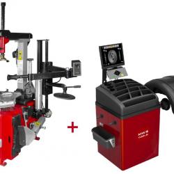Set démonte-pneu BT300H 3x380V + équilibreuse de roues BB500 220V MW-Tools BT300H SET4