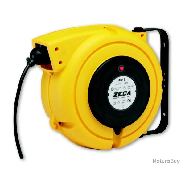 Enrouleur lectrique 8 m - 3G 2,5 mm Zeca 4325 RNF