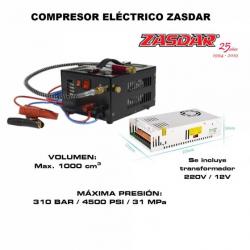Compresseur électrique 12v / 220v pour PCP 300 Bar.1000cc. (4500PSI / 30MPH)