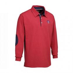 Polo manches longues Verney Carron Casual Rouge Ro ...