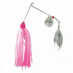 Leurre spinnerbait scratch tackle altera - 10 g BLANC/ROSE (WP)