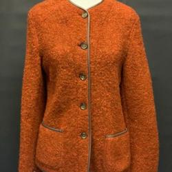Novasport Veste Autrichienne 100% laine femme Flora Orange (NEUF)  *Prix étiqueté: 389€*