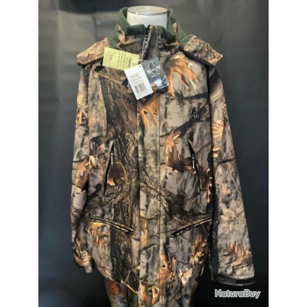 SOMLYS Softshell 442 camo camouflage manteau de chasse homme Taille 3XL (NEUF) *Prix tiquet: 149*