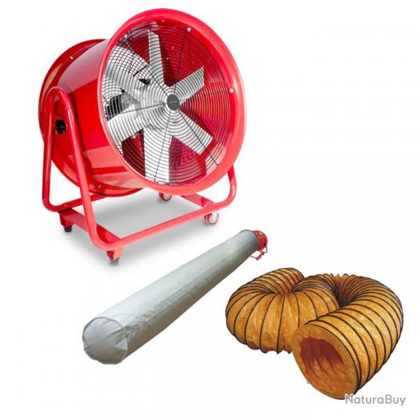 Ventilateur mobile MV600R avec tuyau et sac filtrant MW Tools MV600RSET