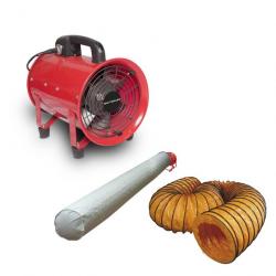 Ventilateur MV200 avec tuyau et sac filtrant MW-Tools MV200SET