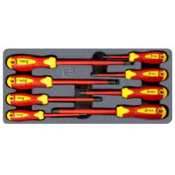 Set de tournevis isolés plats et PH MW-Tools MWSV8