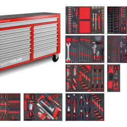 Servante d'atelier complète large XL 514 outils MW Tools MWE512G4