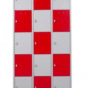 Küpper 70428-2 Set établi et armoire murale rouge, gris-argent