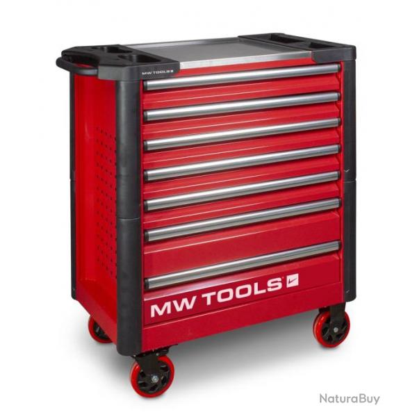 Servante robuste 7 tiroirs rouge MW Tools GWA107