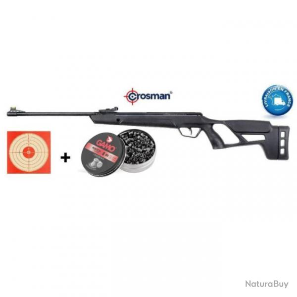 Carabine 19.9J Crosman Vital Cal.4.5mm + 500 Plombs + 100 Cibles - Livraison Offerte