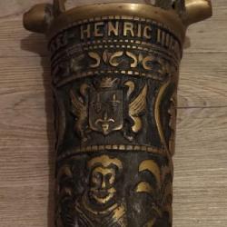 Seau à eau bénite en bronze 1553 Henric IIII