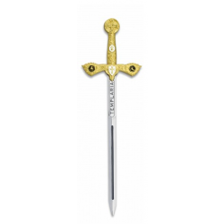 Épée miniature  Templière TOLE10 lame 11.80 cm  0935207
