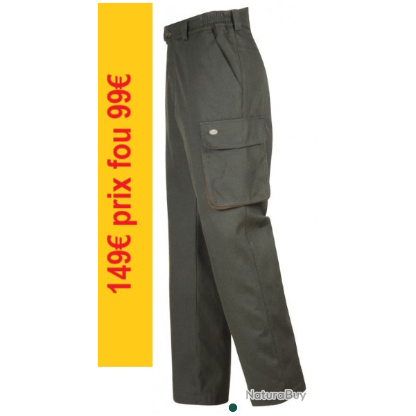 PANTALON LE CHAMEAU "FONTENAY"  KOTKOR  T  50   KAKI      LCV1171-50