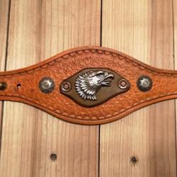 Bracelet en cuir western "aigle"
