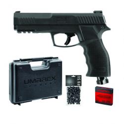 Pack Pistolet Umarex T4E HDP50 (mallette + 5 cartouches Co² + 100 billes caoutchouc)