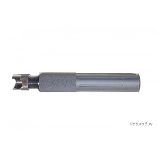 Silencieux No-sound calibre 12  a bride rapide pour rallonge canon