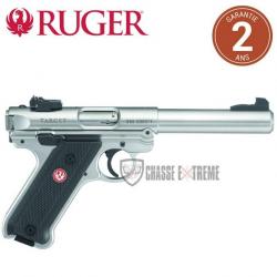 Pistolet RUGER MARK IV Target Inox cal 22Lr