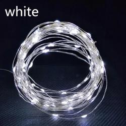 Décorations de noël guirlande lumineuse pour ornements de noël 10 M 100 LEDS fil D'argent  Matériau: