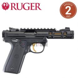 Pistolet RUGER MARK IV 22/45 Lite Noir Anodise Fileté calibre 22Lr