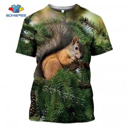 Tee-shirt écureuil, taille de S à 5XL.