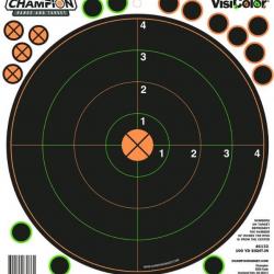 Lot de 5 cibles réactives adhésives Champion VisiColor de 8" (environ 20,32 cm) avec pastilles