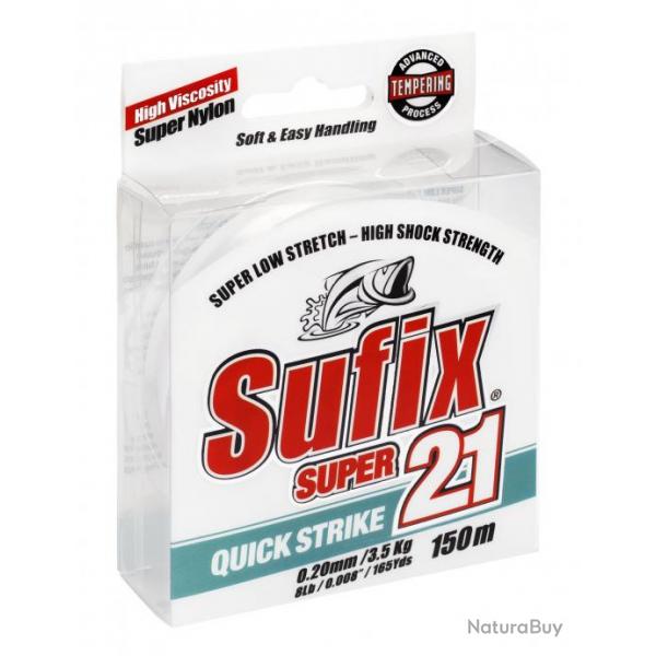 Fluorocarbone sufix super 21 clear 150m  20/100