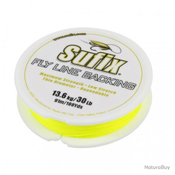 Nylon sufix fly l backing neon yellow 30 LB