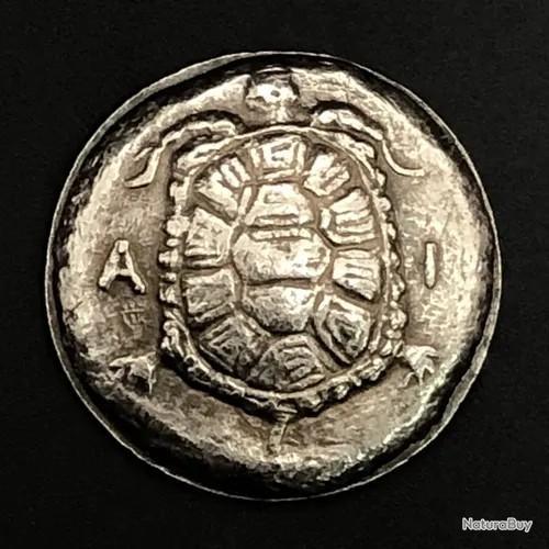 Piece Monnaie Grecque Tortue Antique Bombee Argent Monnaies 7459725