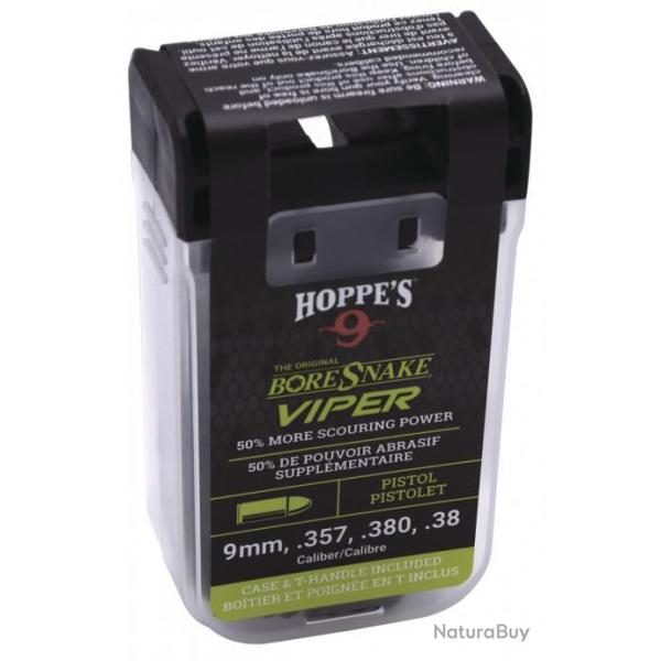 CORDON DE NETTOYAGE ARME DE POING HOPPES BORESNAKE VIPER DEN KAKI CAL. 9 MM / .38 SP / .357 MAG