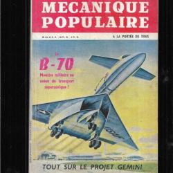 mécanique populaire 1963 , le b-70 monstre milita , projet gemini, 20 principaux ennemis du jardin,