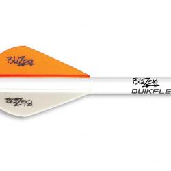BOHNING - Plumes et Wrap TRUEFLETCH Blazer 2" (x6) ORANGE NÉON + BLANC