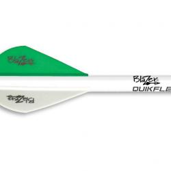 BOHNING - Plumes et Wrap TRUEFLETCH Blazer 2" (x6) VERT NÉON + BLANC