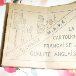 1 boite carton collector de 10 cartouches M.A.P.C.  chargées plombs n°4 de Lyon