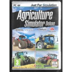 agriculture simulator deluxe  jeu pc dvd-rom , jeux , culture élevage ,100 tracteurs
